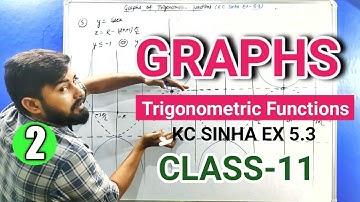 Graphs of Trigonometric Functions || KC Sinha Ex 5.3 || Class 11 || Mathematics Origin