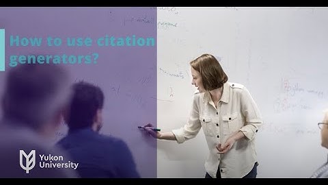 How to use citation generators