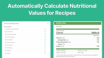 Automatically Calculate Nutritional Values for Recipes | WP Delicious Tutorials