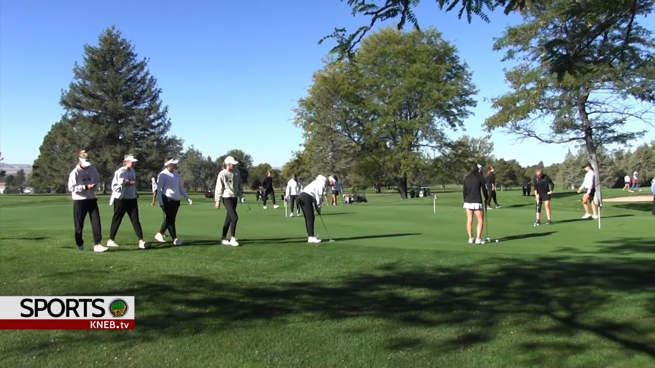 Class B Girls State Golf Tournament Gets Undweray in Scottsbluff - YouTube