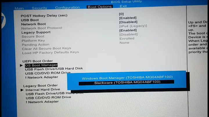 HP NEW UEFI BIOS How to boot from pen drive HP PC  slim desktop os boot manager