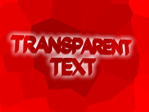 Paint.NET Tutorial: How To Make Transparent, 3D Text (No Commentary)