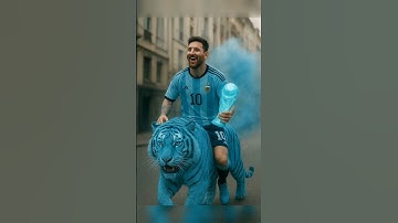 Messi, Neymar, Mbappé & Ronaldo in EPIC City Adventures!🐯🦁🤣#football #youtubeshorts #ronaldo #messi