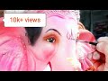 Process Of Ganpati Making- (Colouring)