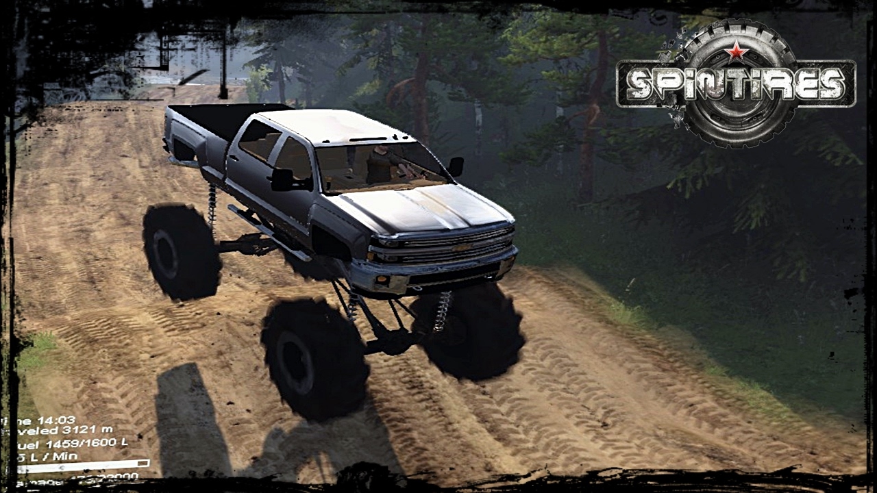 SpinTires JUMPING HUGE CHEVY MUD TRUCK YouTube