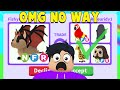 Trading NEON BAT DRAGON in RICH ADOPT ME SERVER.. (DREAM PET TRADES)