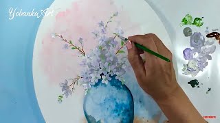 Paint a Classy Flower Painting, ideal for Decorating your House