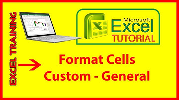 Excel tutorial | Format cells with Custom General