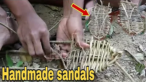 Primitive survival: Making sandals in the wild |primitive sandals