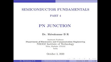 Fundamentals of Semiconductors: Part-4: PN Junction