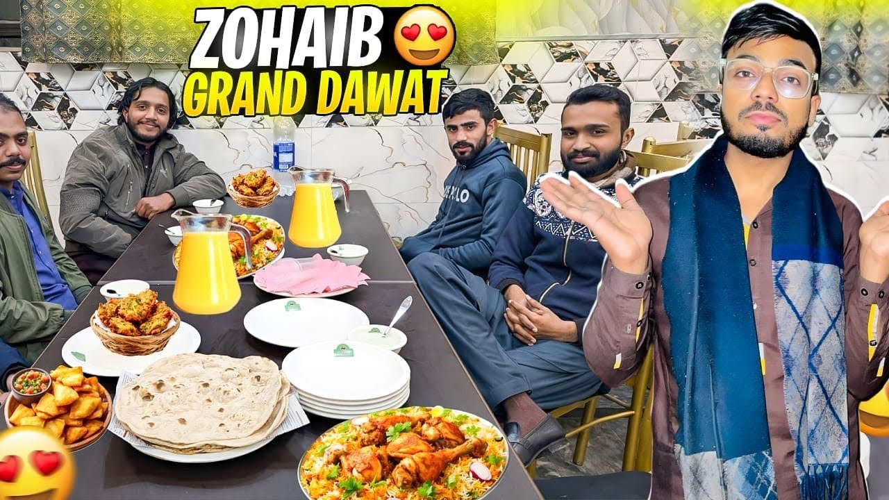 Zohaib Ke Welcome Par Grand Dawat 😱🍗 | Friends Night