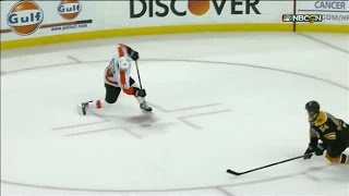 Giroux drills OT winner past Rask for a PPG