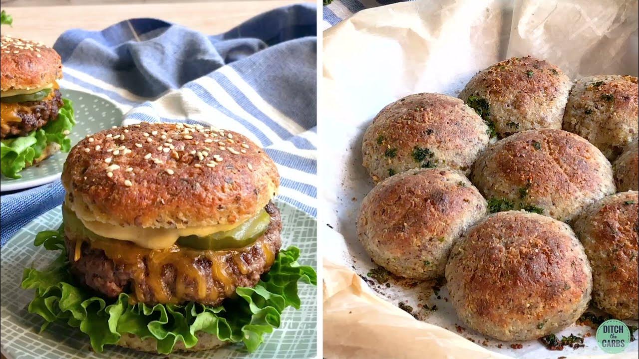 Keto Hamburger Buns (that don't fall apart) Ditch The Carbs YouTube