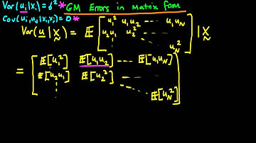 Representing homoscedasticity and no autocorrelation in matrix form - part 2