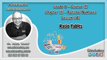 Grade 6 – Chapter 1 – Lesson 4: Ratio Tables