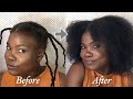 African Threading Method | Stretching 4c Natural Hair Without Heat | #Zimbabwean YouTuber