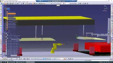 Manufacturing simulation in Delmia V5, automated script created in AutoIT