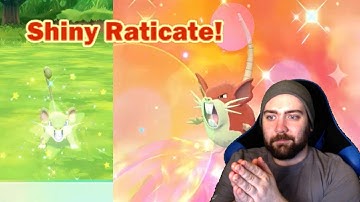 "I SAW SOME SPARKLES!" | Shiny Rattata/Raticate Reaction | Pokemon LGPE