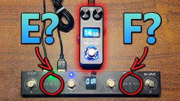 Valeton GP-5 with "E" and "F" Switches of Mvave Chocolate Plus