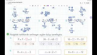 4.Sinif Sayfa -135 Üçgen Eşi̇tli̇k Sorulari Nasil Çözülür?Verilmeyeni Bul Eşitliği Sağla Şitlik