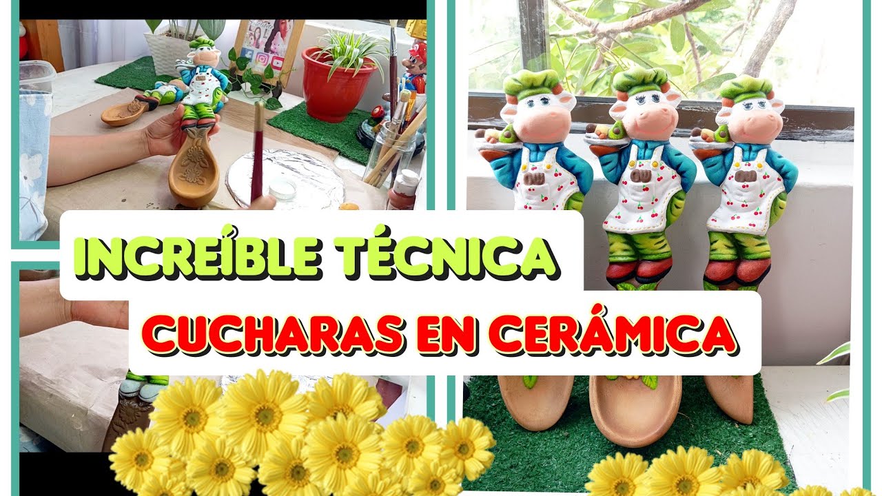 cómo pintar cucharas de vaca* Estilo patypin*