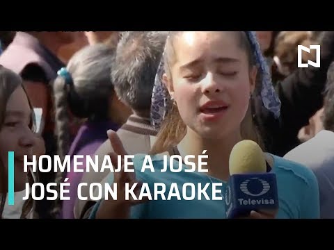 Homenaje a José José con Karaoke en la Alameda Central | Muere José José - Las Noticias