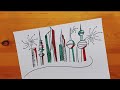 رسم العيد الوطني الكويتي رسم علم الكويت 10 رسم ابراج الكويت     