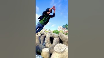 Precision jump | parkour | Rk Aadil #ashortaday #shorts #stunt
