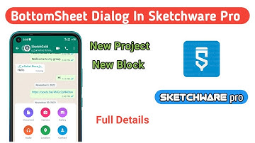 How to create BottomSheet Dailog in Sketchware Pro