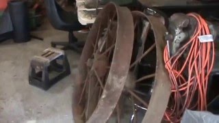lets build a wagon wheel bench pt 1 of 2