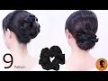 ９選シュシュ簡単！ヘアアレンジ集