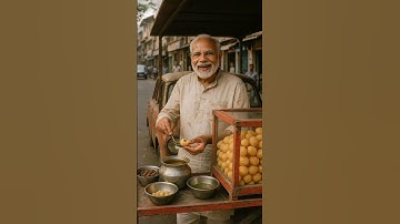 "Mumbai ki Famous PaniPuri sirf 10 Rupaye mein | Ai video | Modiji #modi #ganna #viralvideo #shorts