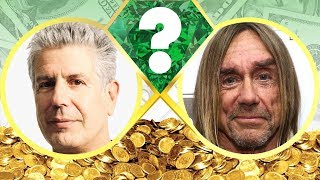 WHO’S RICHER? - Anthony Bourdain or Iggy Pop? - Net Worth Revealed! (2017)