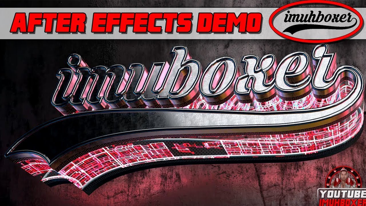 Glossy Logo - Epic 3D Text Animation in Adobe After Effects & Element ...