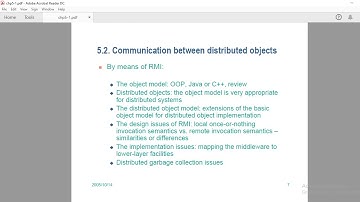 Distributed objects and remote invocation : Communication between distributed objects