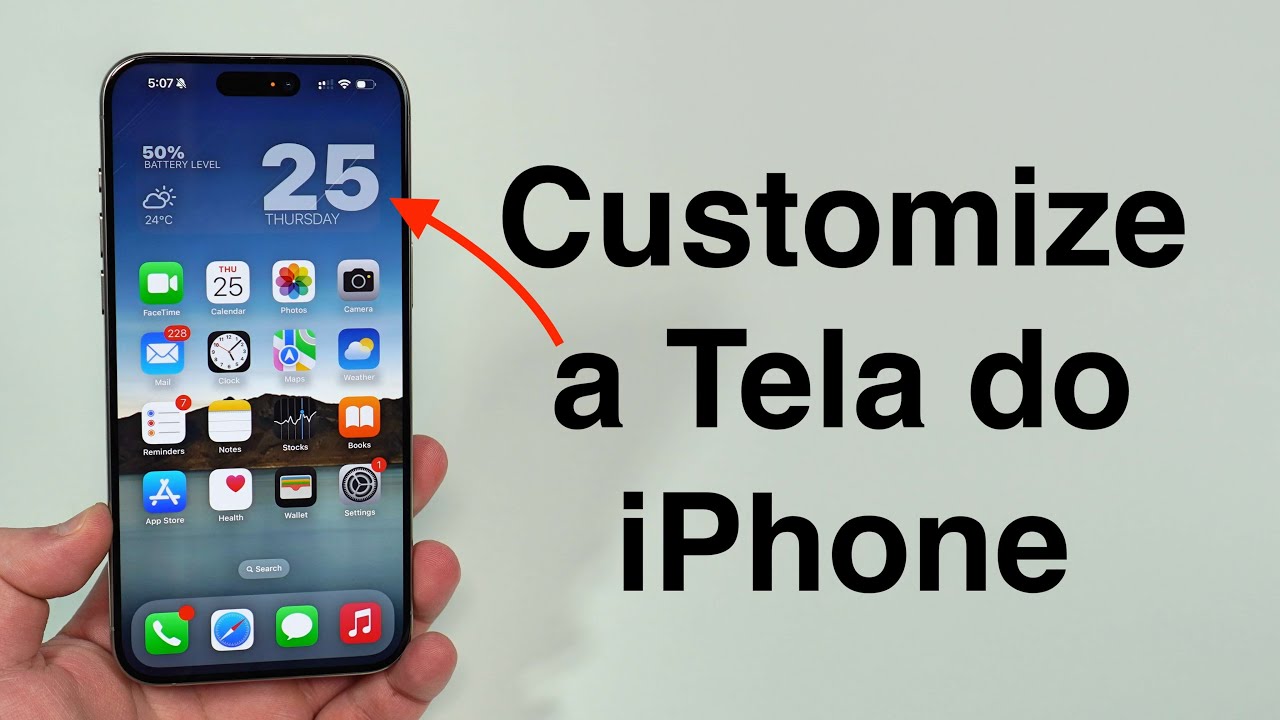 Como Customizar a Tela de Início do seu iPhone! - YouTube