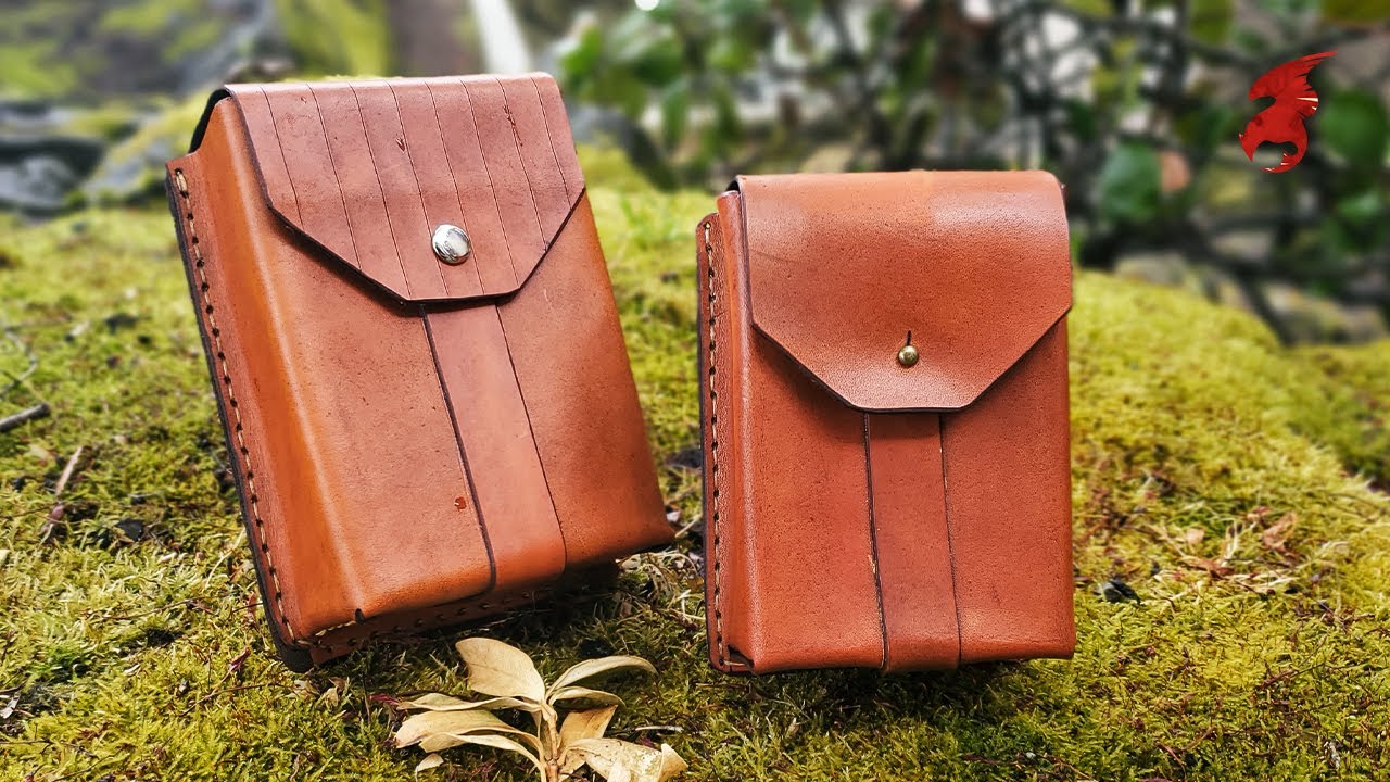 Phone Pouch - Brown leather pouch