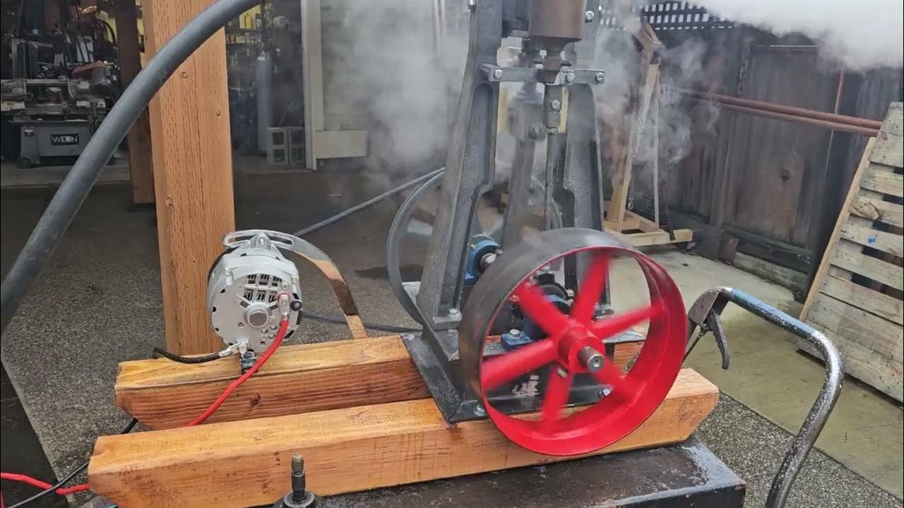 For Sale Steam Engine Alternator Oiler Whistle Gauge Off Grid Steam