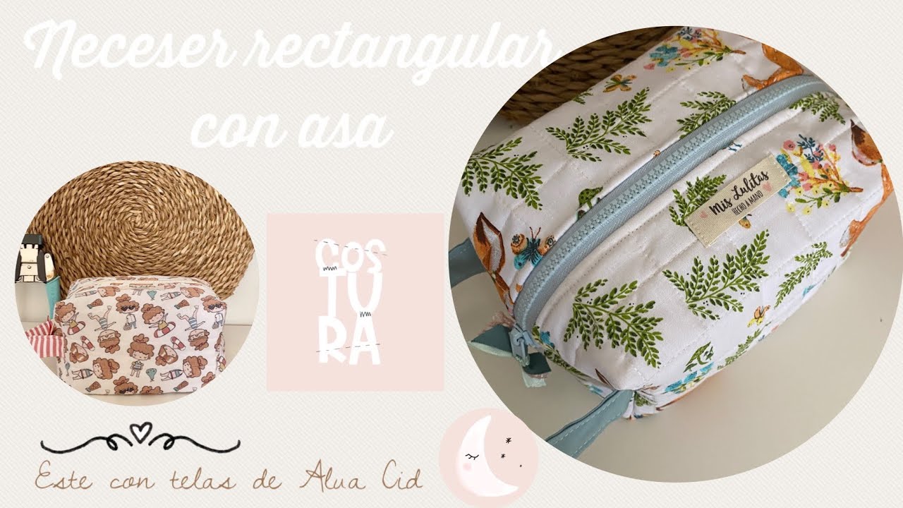 Tutorial neceser cuadradito. Dt costura Alua Cid
