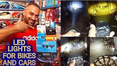 Low Price Led Lights For Bikes And Cars | Long Range Bike Handle Lights | Lahori Drives