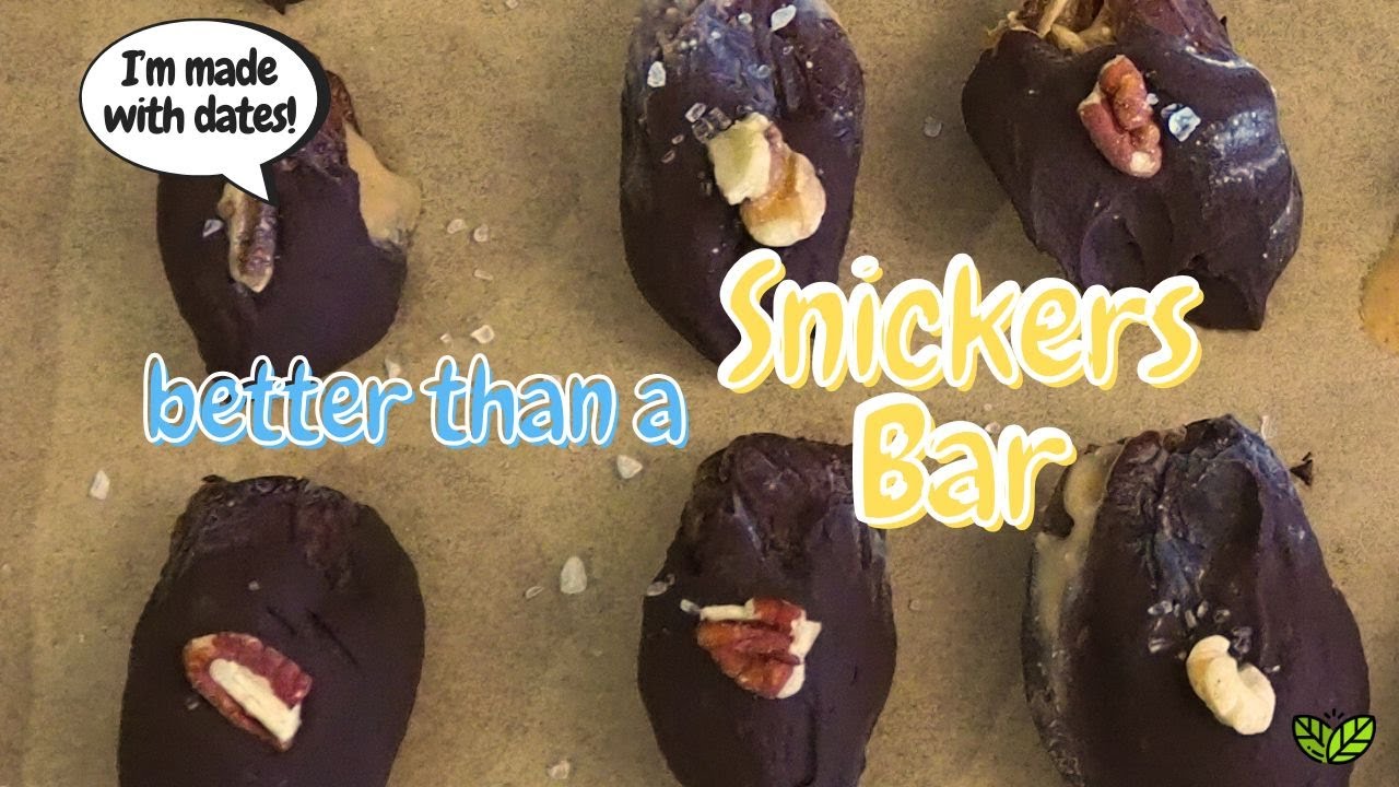 Date Night Snickers | Homemade Snickers Bar using dates, nuts and chocolate
