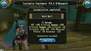 INT10% CD10% CD20 CR22 CR22% 100% - Armor Fill Stat Toram Online