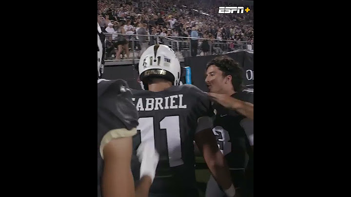 Dillon Gabriel INCREDIBLE Cross Field touchdown run!!! 😱🔥