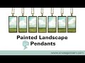 Makers eye view  painted landscape pendants by once again sam