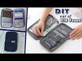 diy jeans purse bag // cute pouch phone money bag // old jeans recycle idea
