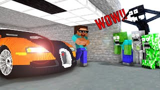 Monster School: Driving Lesson ! - Minecraft Animation