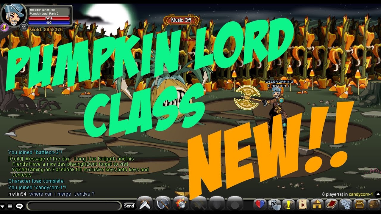 =AQW= How to get Pumpkin Lord Class 2016 - YouTube