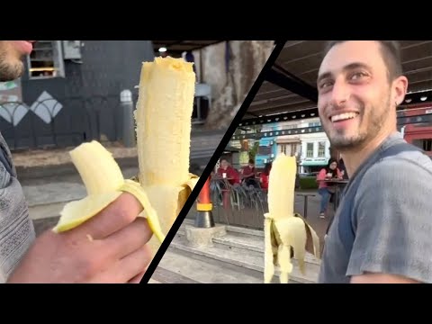 Couple Find Giant Banana In Borneo