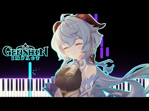 Genshin Impact OST - Ganyu Story Quest: Sinae Unicornis | [Piano Cover] (Synthesia)「ピアノ」
