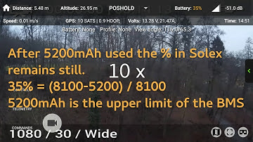 3DR Solo RTL and battery failsafe with custom battery and voltage